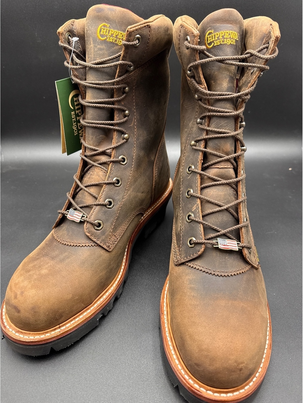 Chippewa Super Logger Steel Toe Boots Mens 11 E Waterproof